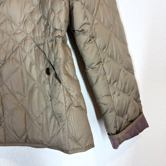 Eddie Bauer Goose Down Puffer Jacket Large Brown Quilted Outdoor Gorpcore - Picture 5 of 9